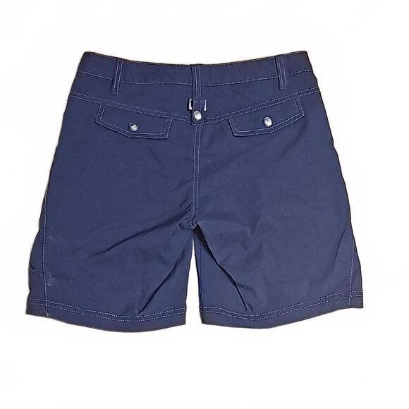 Athleta Dipper Bermuda navy blue Shorts Size 4 Hiking Outdoor Casual Nylon - Picture 4 of 4